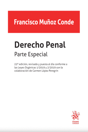 DERECHO PENAL PARTE ESPECIAL 22 EDICIN 2019