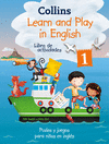 COLLINS LEARN AND PLAY IN ENGLISH. LIBRO ACTIVIDADES. PUZLES Y JUEGOS PARA NIOS