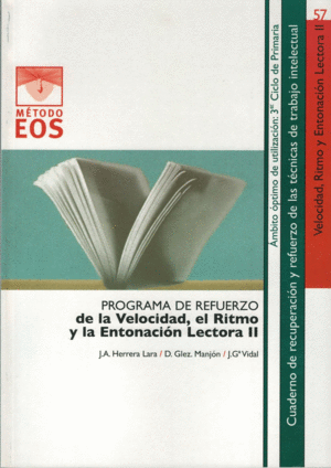 PROGRAMA DE REFUERZO: VELOCIDAD, RITMO Y ENTONACIN III