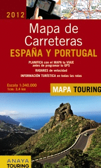 MAPA DE CARRETERAS DE ESPAA Y PORTUGAL 1:340.000, 2012